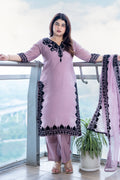 Mauve Kashmiri Design Suit Set