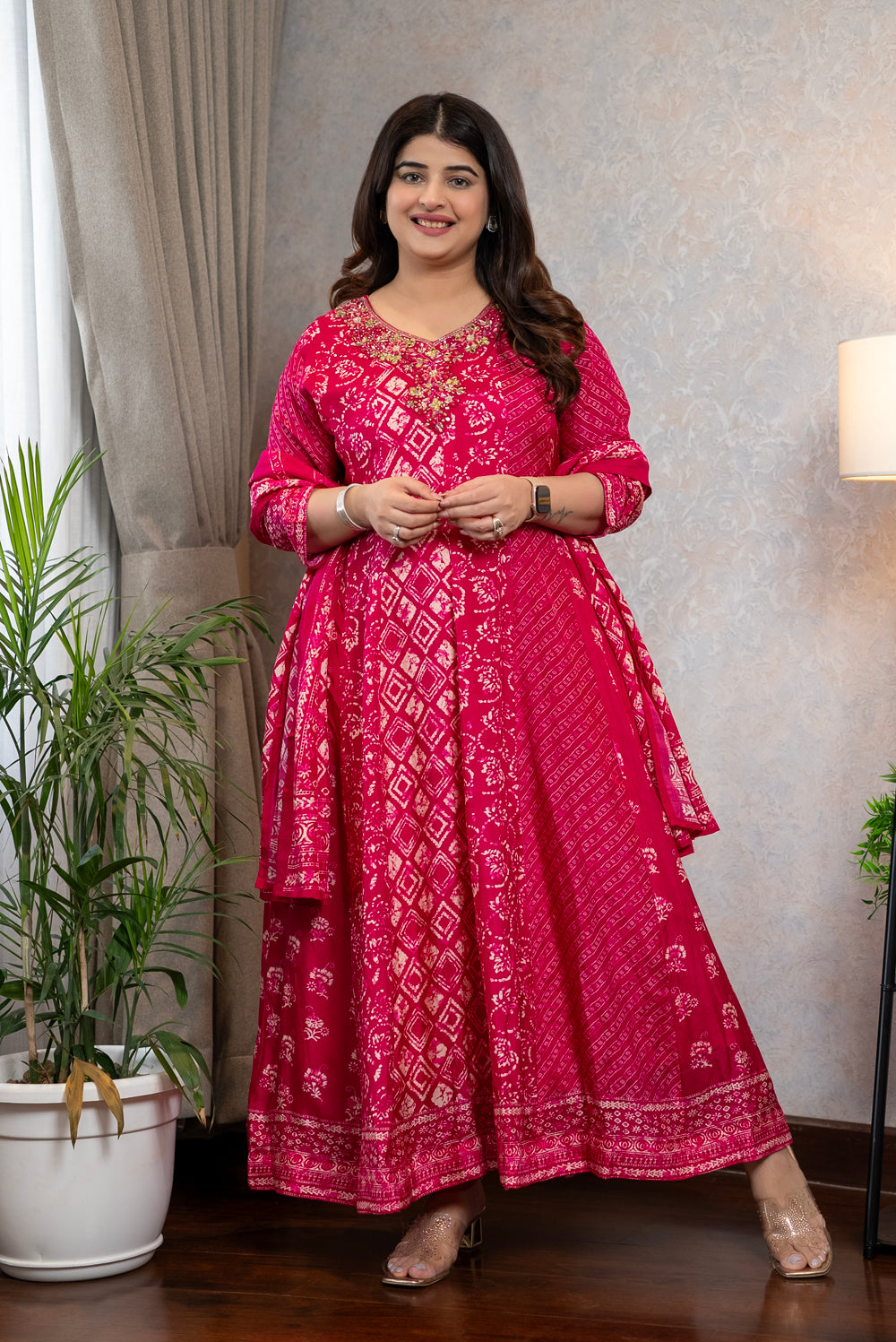 Dola Silk Anarkali Suit Set