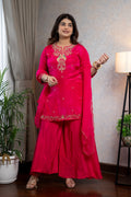 Hot Pink Sharara Set