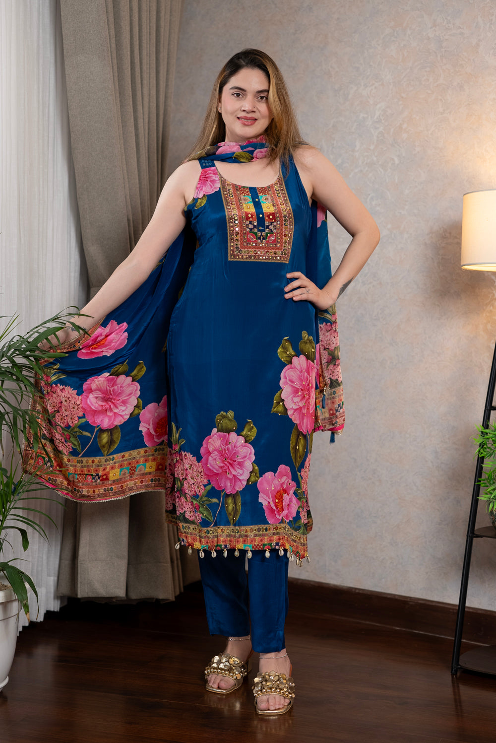 Royal Blue Kurta Set