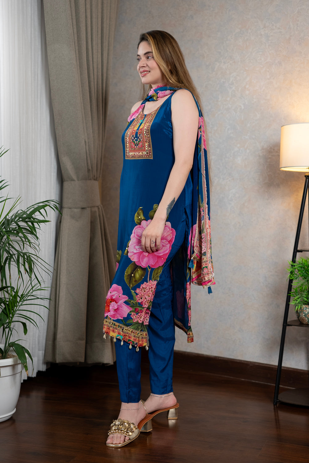 Royal Blue Kurta Set