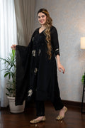 Black Anarkali Kurta Set