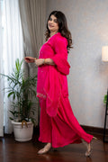 Hot Pink Sharara Set