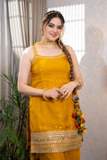 Mustard Buti Work Suit Set