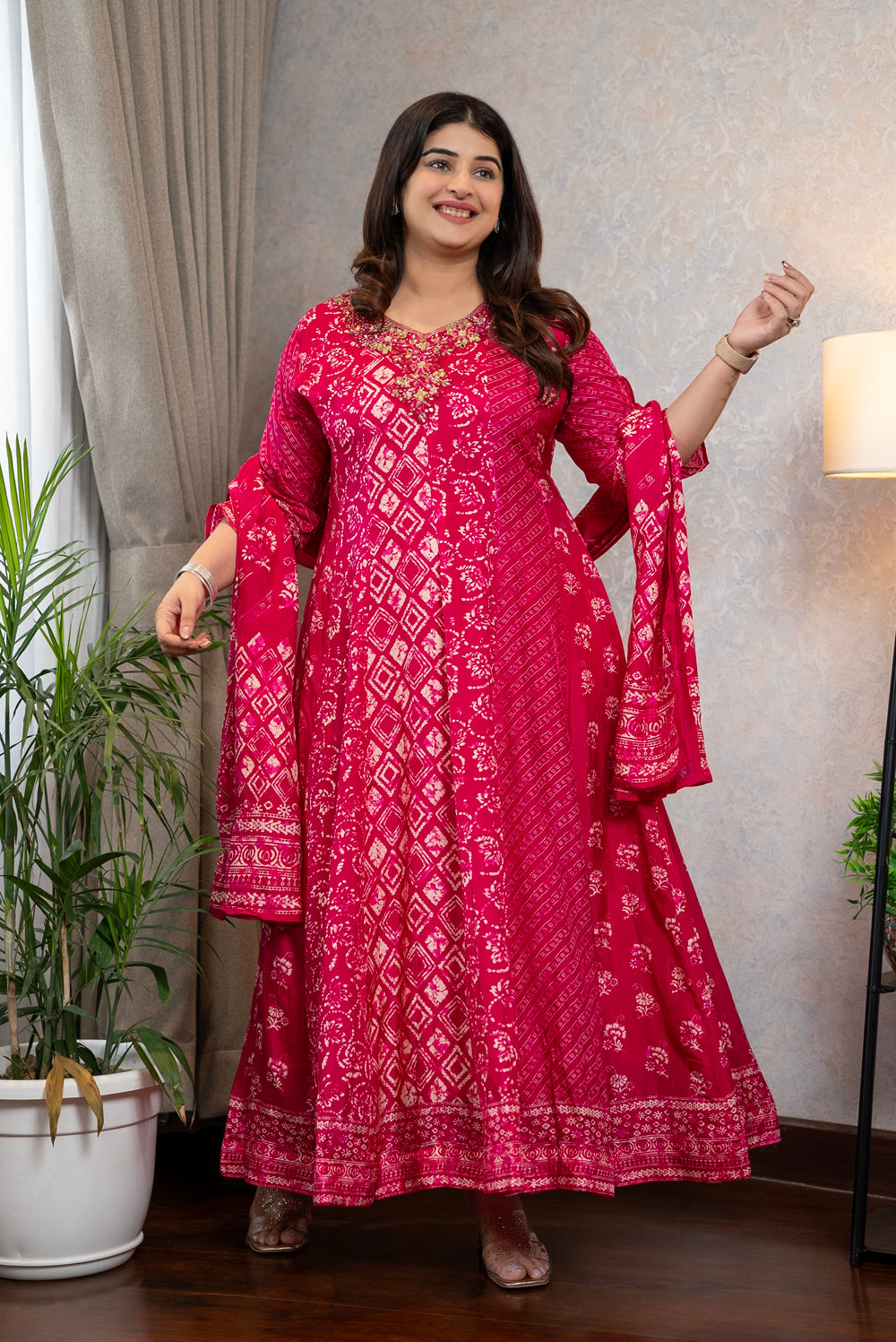Dola Silk Anarkali Suit Set