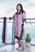 Mauve Kashmiri Design Suit Set