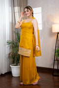 Mustard Buti Work Suit Set