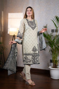 Black Pure Cotton Straight Suit Set
