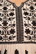 Cream & Black Alia Cut Suit Set
