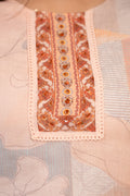 Peach Floral Digital Print Suit Set