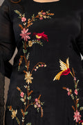 Handwork Mul Chanderi Kurta Set