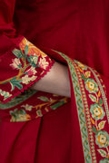 Red Anarkali Suit Set