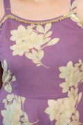 Lilac Anarkali Suit Set