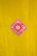 Yellow Silk Embroidered Suit Set