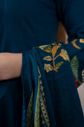 Blue Anarkali Suit Set