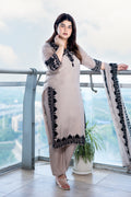 Taupe Kashmiri Design Suit Set