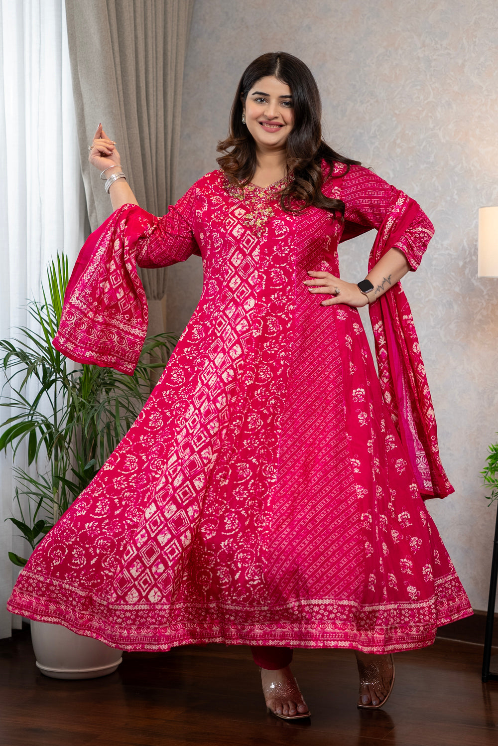 Dola Silk Anarkali Suit Set