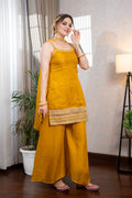 Mustard Buti Work Suit Set