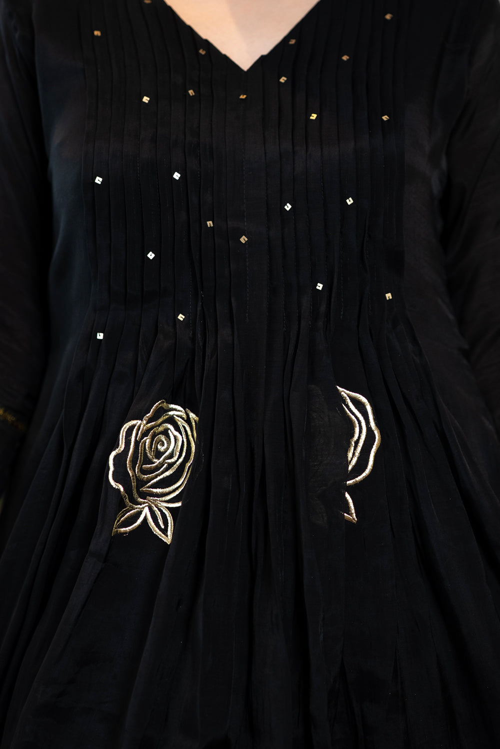 Black Anarkali Kurta Set