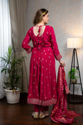 Fuchsia Anarkali Suit Set