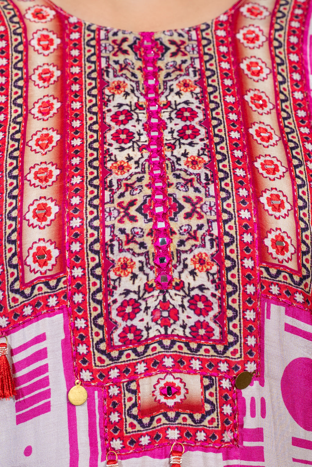 Pink Muslin Suit Set