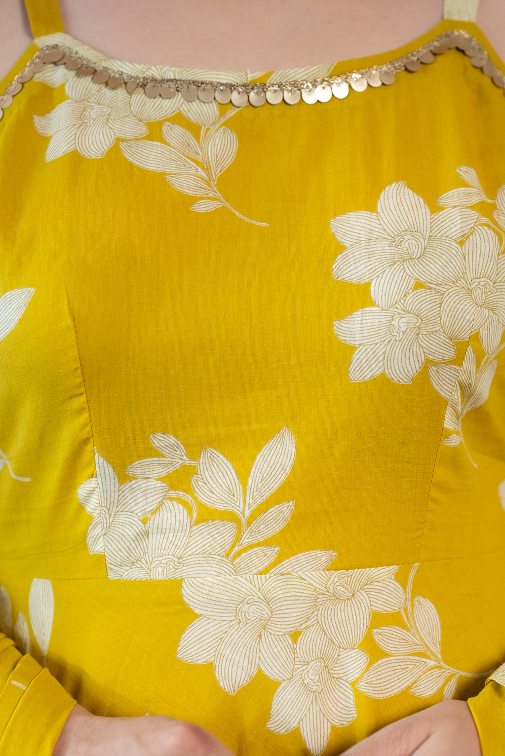 Yellow Anarkali Suit Set