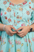Aqua Skirt Suit Set