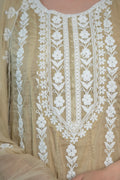 Beige Mul Cotton Kurta Set