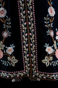 Midnight Blossom Embroidered Suit Set