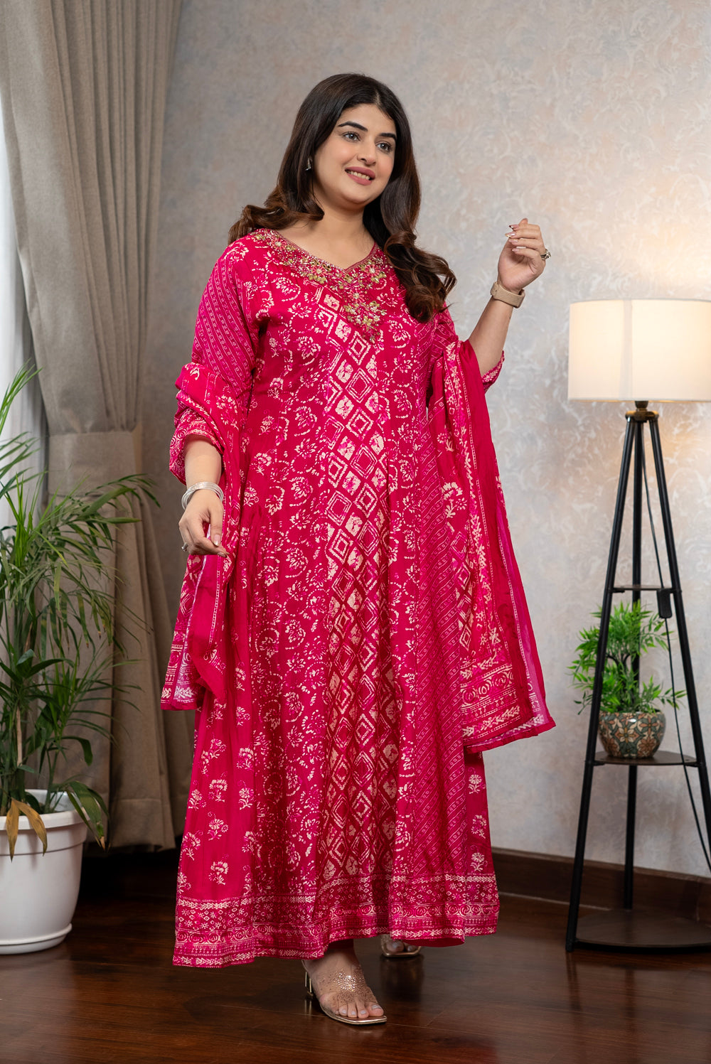 Dola Silk Anarkali Suit Set
