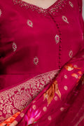 Fuchsia Anarkali Suit Set
