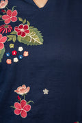 Navy Wildflower Suit Set
