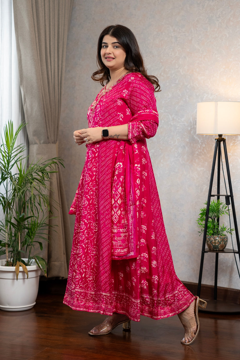Dola Silk Anarkali Suit Set