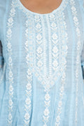 Sky Mul Cotton Kurta Set