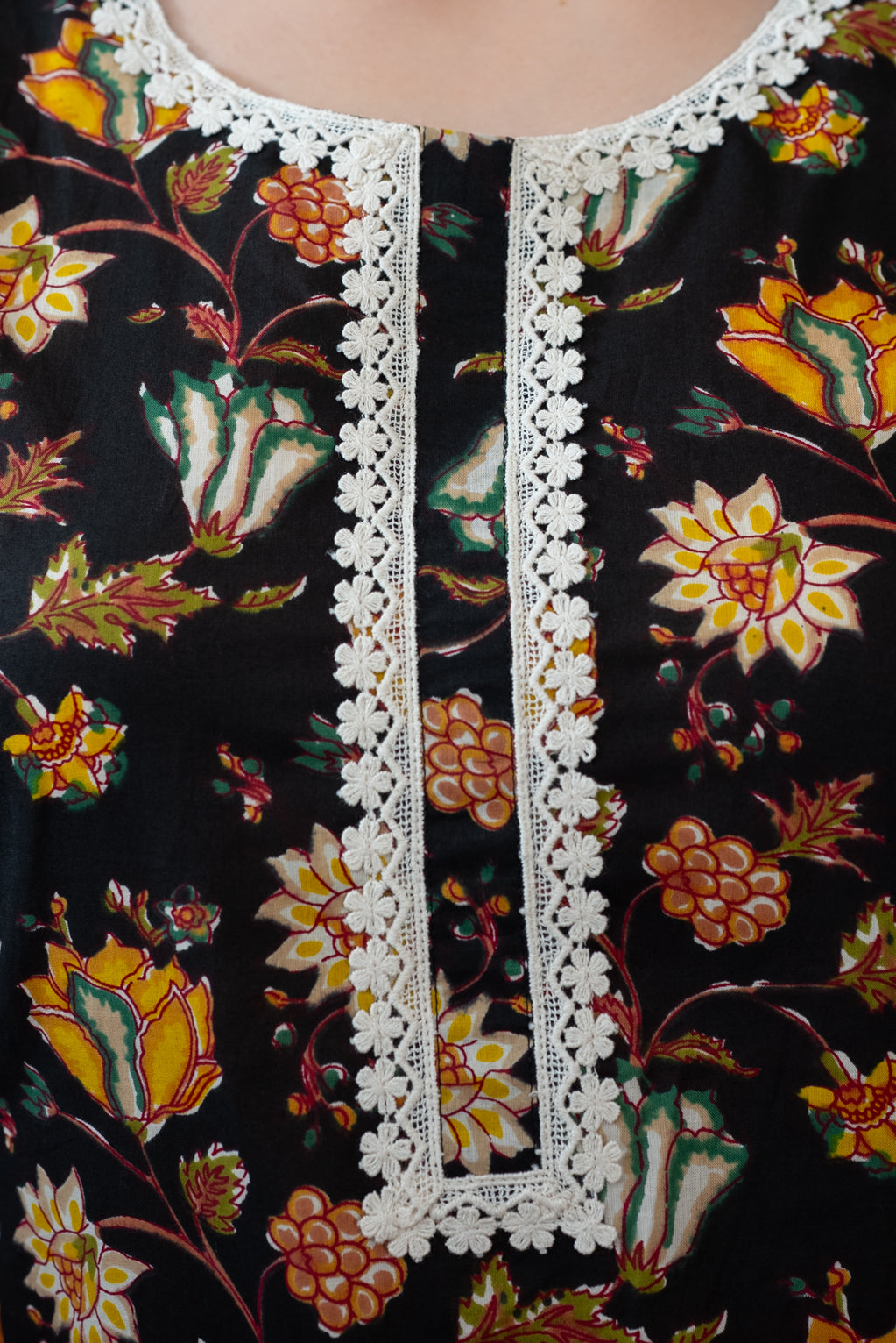 Black Floral Printed Co-ord Set